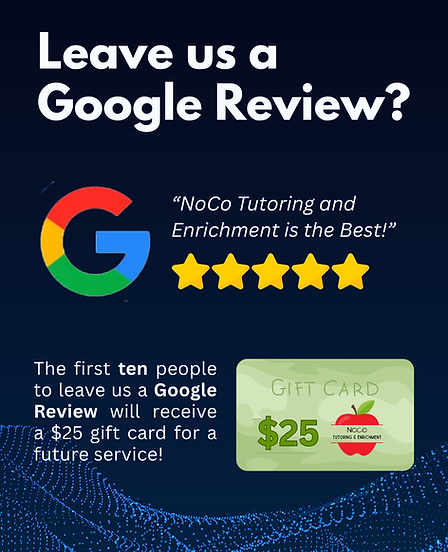 NoCo Tutoring Promos